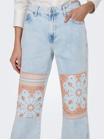 ONLY Wide Leg Jeans 'Camille' in Blau