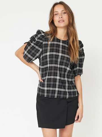 Chemisier 'Sally' co'couture en noir : devant