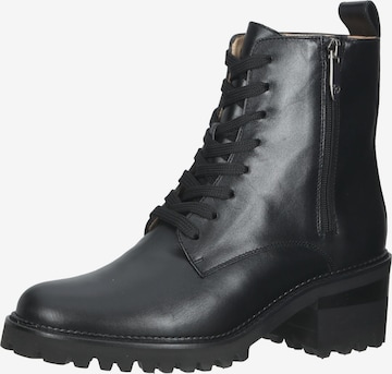 PETER KAISER Lace-Up Ankle Boots in Black: front