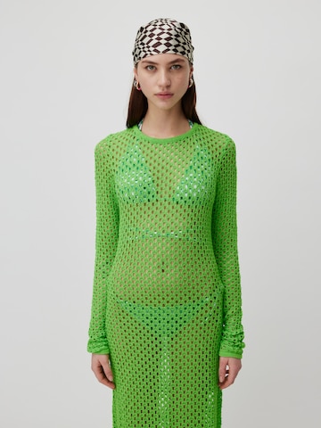 LeGer by Lena Gercke Πλεκτό φόρεμα 'Sena' σε πράσινο: μπροστά