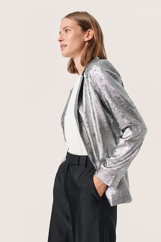 SOAKED IN LUXURY Blazer 'Ronya' in Silber