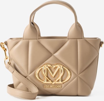 Love Moschino - Bolso de mano en beige: frente