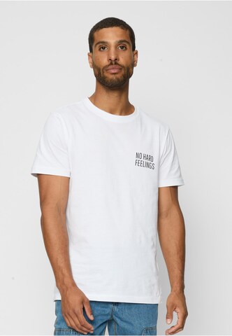 MT Men Shirt 'No Hard Feelings' in White: front