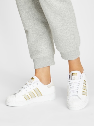 ADIDAS ORIGINALS Platform trainers 'Superstar' in White: front