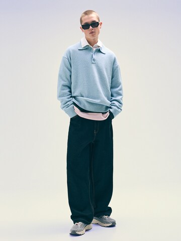 Pull-over 'CUELLO' Bershka en bleu