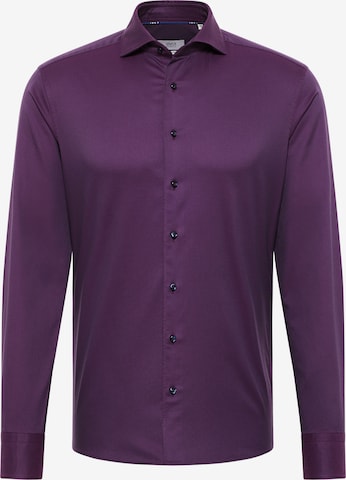 ETERNA Slim fit Business Shirt in Purple: front