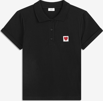 Twist Shirt in Black: front