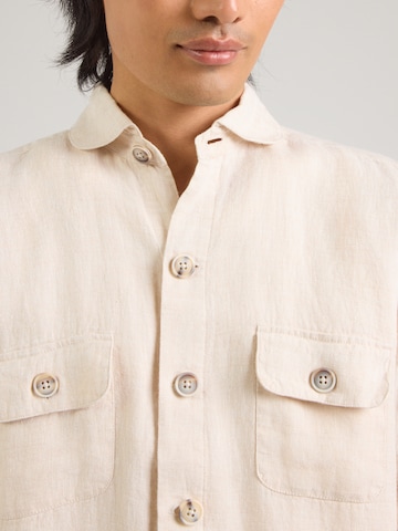 Fit confort Chemise Bruun & Stengade en beige