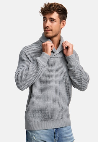 Pull-over ' Brockly ' INDICODE JEANS en gris