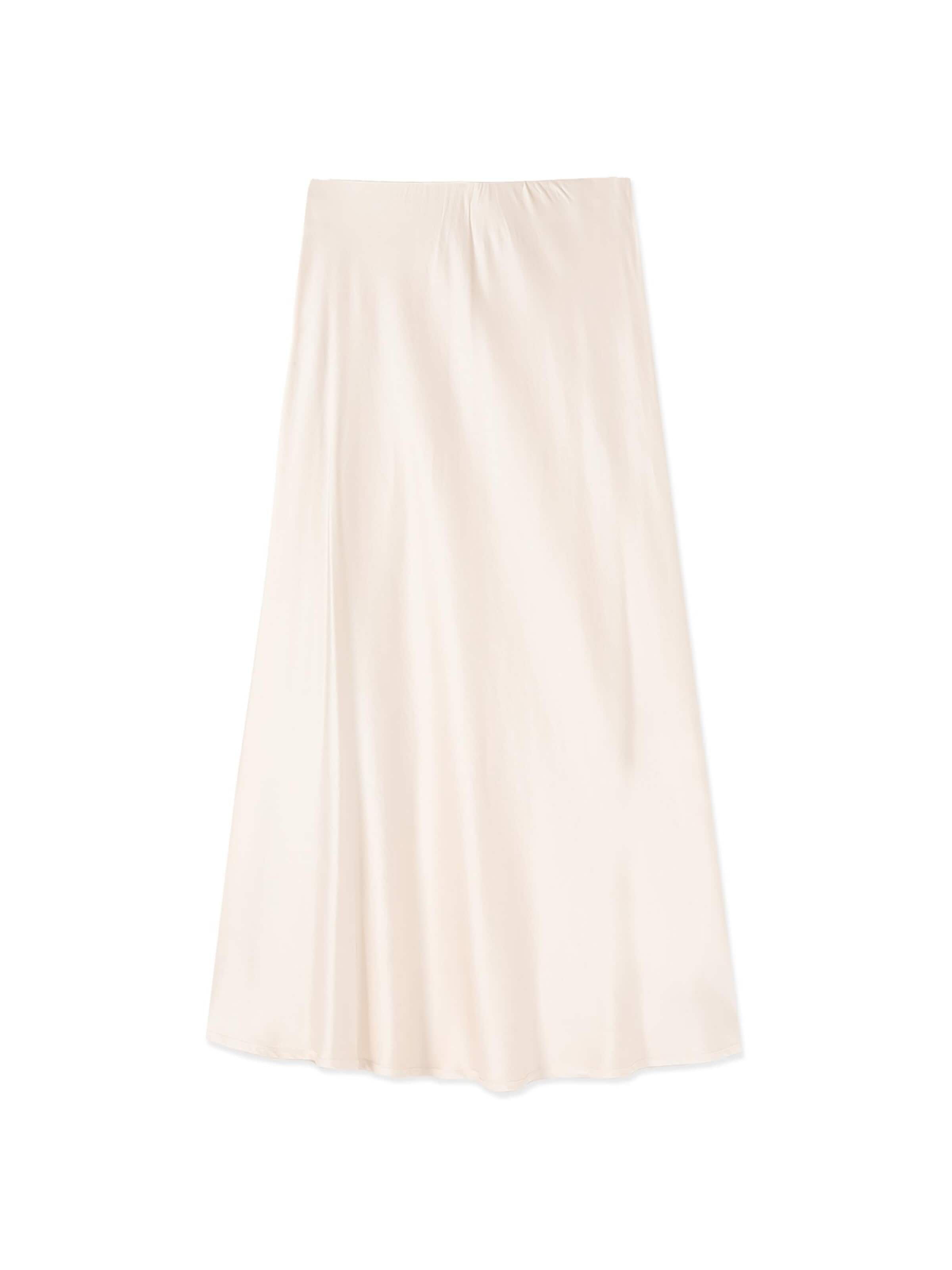 Gonna di oltre in beige: frontale