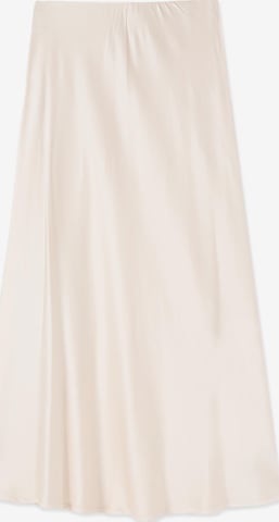 Gonna di oltre in beige: frontale