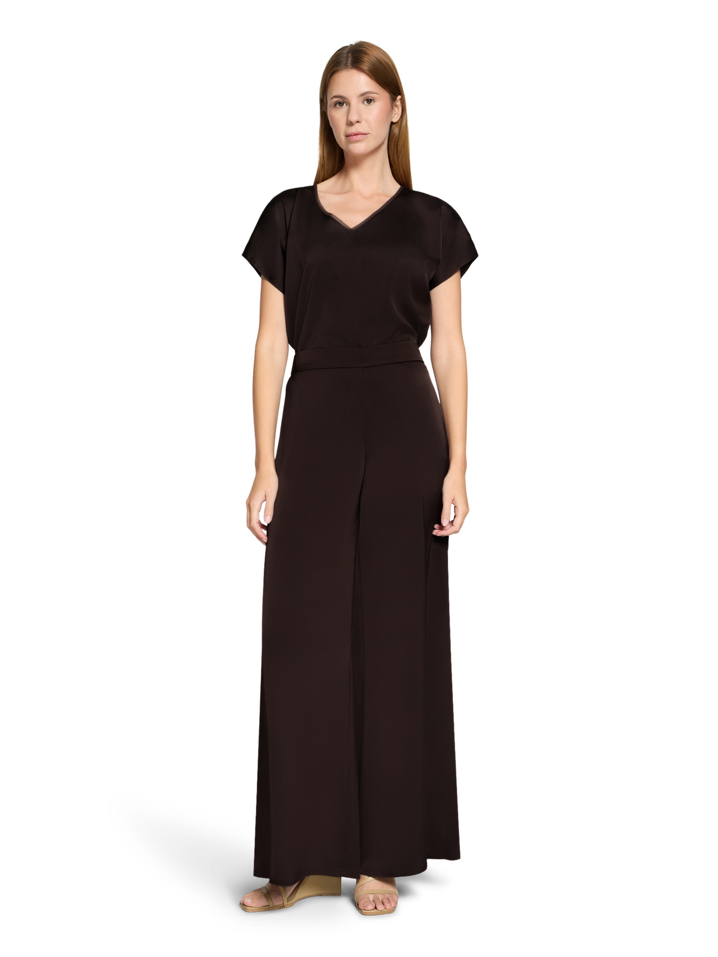 Vera Mont Loosefit Broek in Bruin