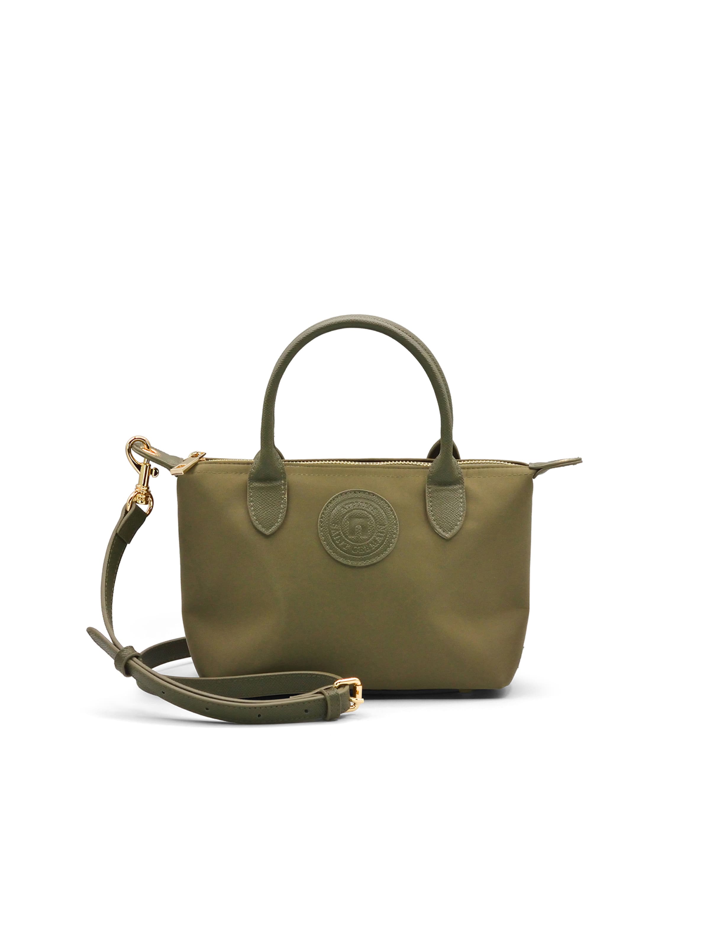 Borsa a mano 'Etretat' di Ateliers Saint Germain in verde: frontale