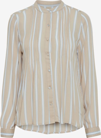 ICHI Blouse 'IHMARRAKECH' in Beige: front