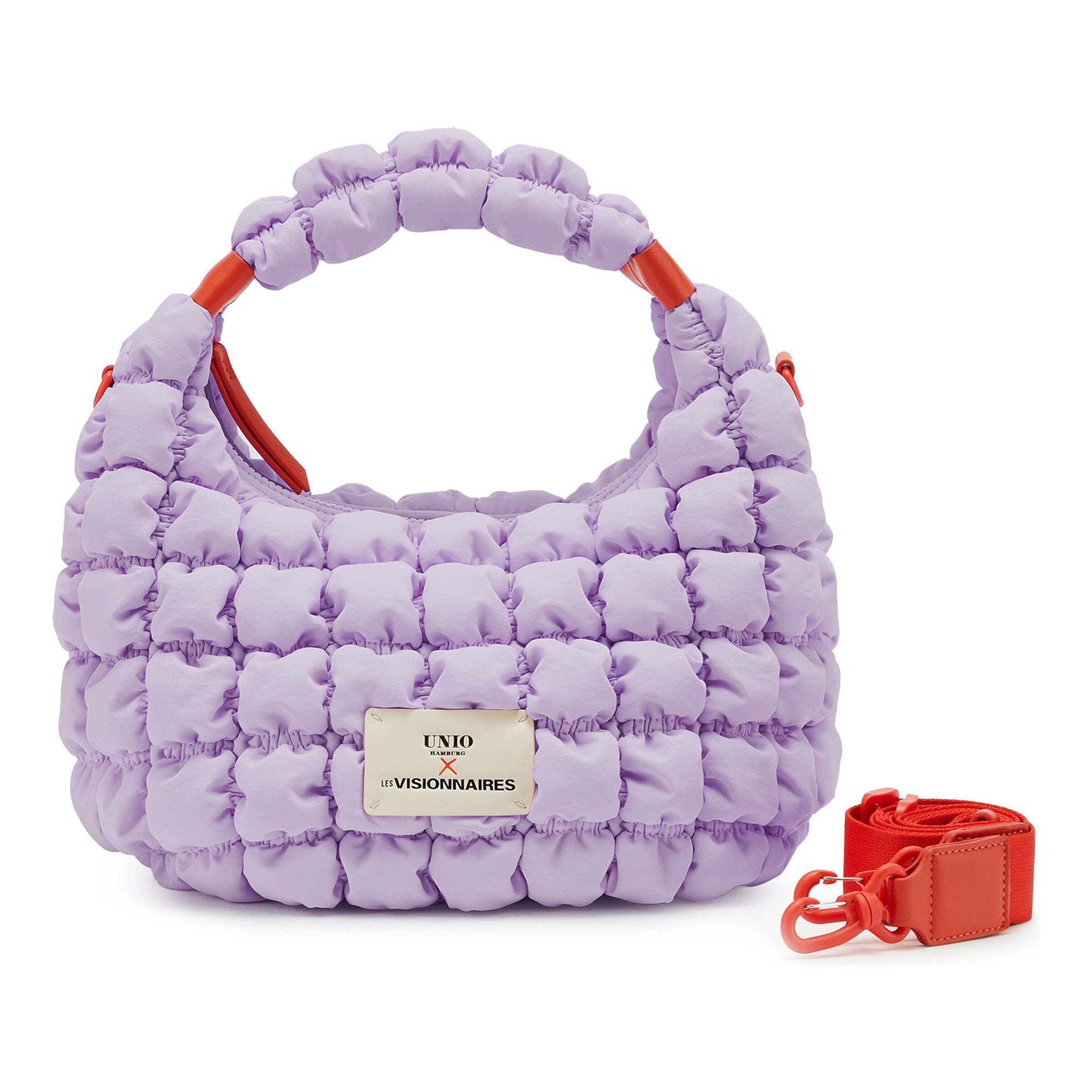 Les Visionnaires Tasche in Lila: Vorderseite