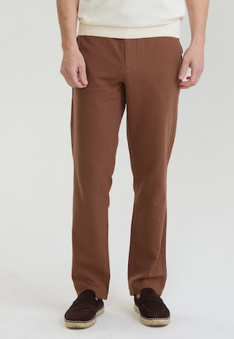 Felix Hardy Slimfit Παντελόνι σε καφέ: μπροστά
