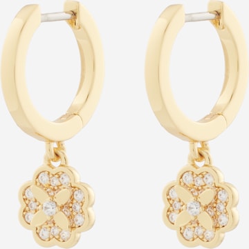 zelts Kate Spade Auskari 'Heritage Bloom Huggie Drop Earrings': no priekšpuses