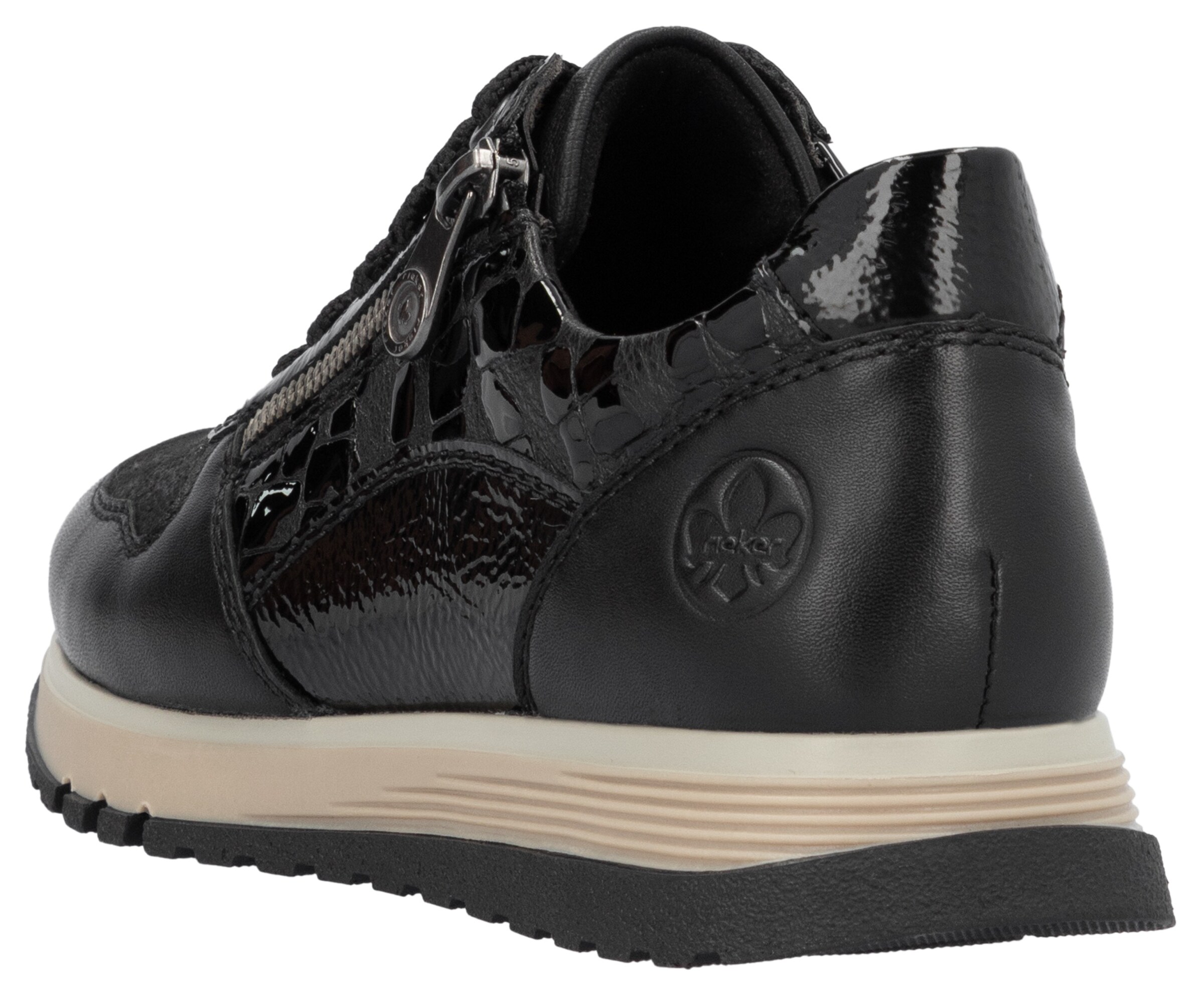 Rieker Lace-Up Shoes in Black