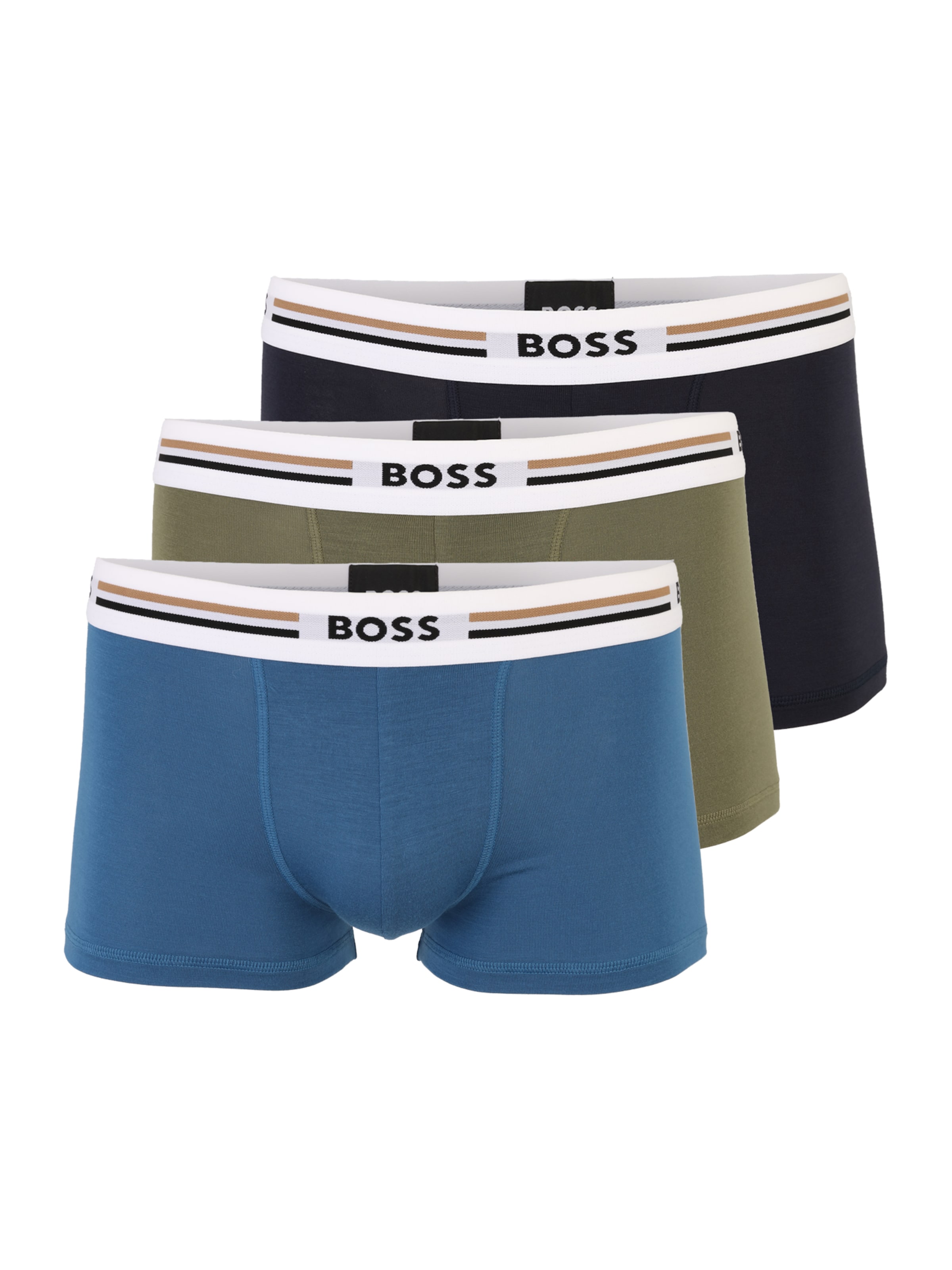 BOSS - Calzoncillo boxer 'Responsible' en azul: frente