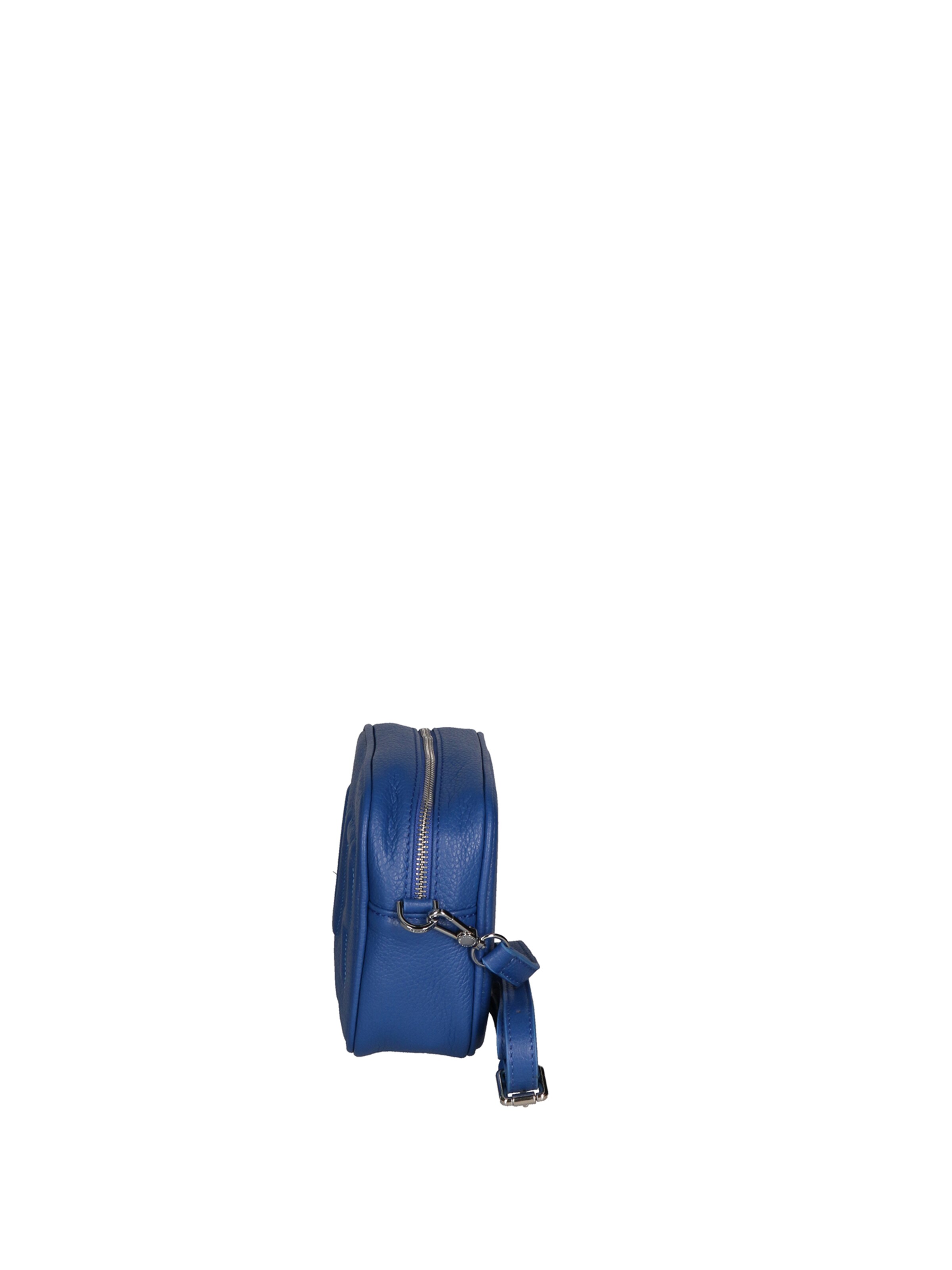 Borsa a tracolla 'Borsa a Tracolla Donna Pelle Virginia Rhinè Zip' di Virginia Rhinè in blu