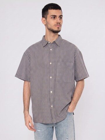 Only & Sons Comfort Fit Skjorte 'ONLY & SONS Men's Short Sleeve Shirt' i blå: forside