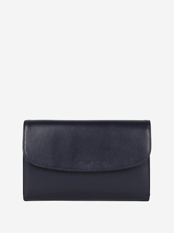 LANCASTER Paris Portemonnee 'Lancaster Compagnon Paris PM Bleu Foncé' in Blauw: voorkant