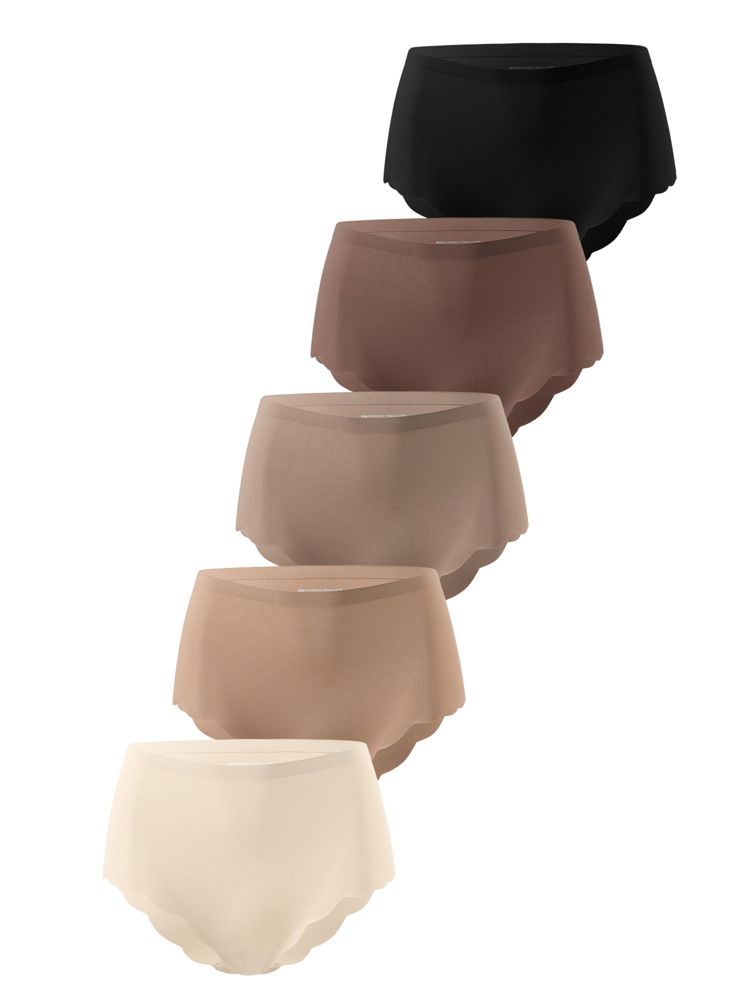 SHARICCA Boyshorts 'SHARICCA Damen High Waist Slips 5er Pack' in Mixed colors: front