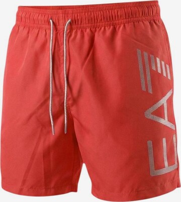 Pantaloncini da bagno '7M002001 AF14497' di EA7 Emporio Armani in rosso: frontale