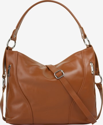 Samantha Look Handtasche in Braun: Vorderseite