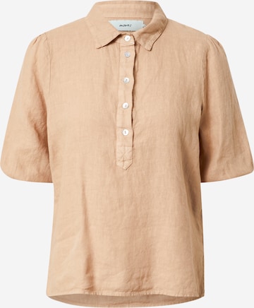 Moves Blouse 'Lunima' in Beige: voorkant