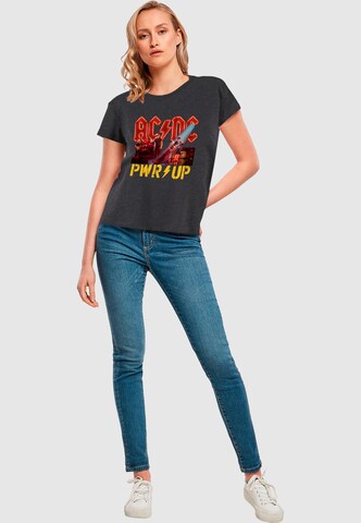 Merchcode Shirt 'ACDC - PWRUP Stage Lights' in Grau