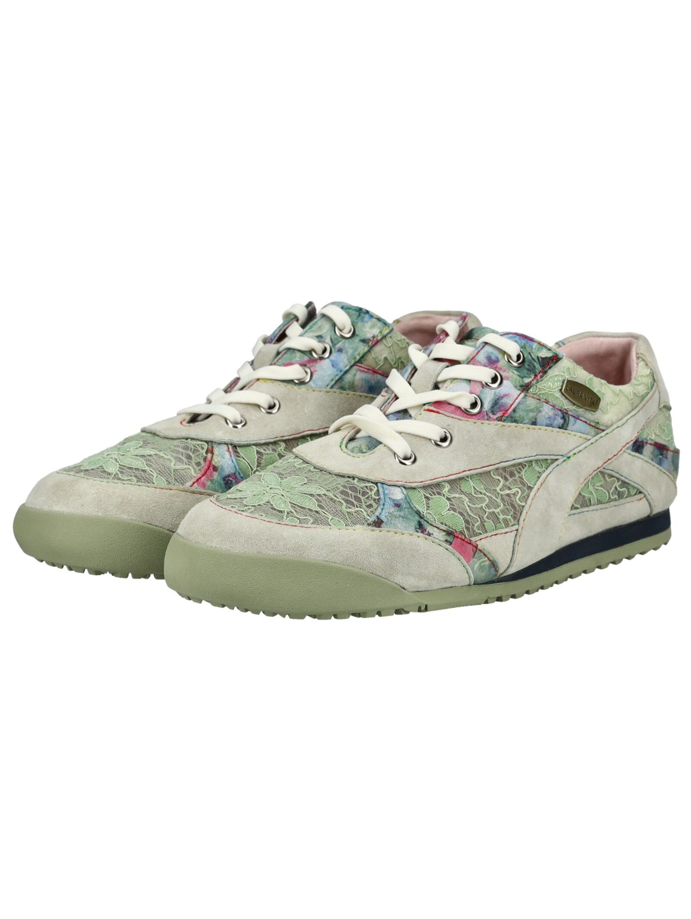 Laura Vita Platform trainers in Green