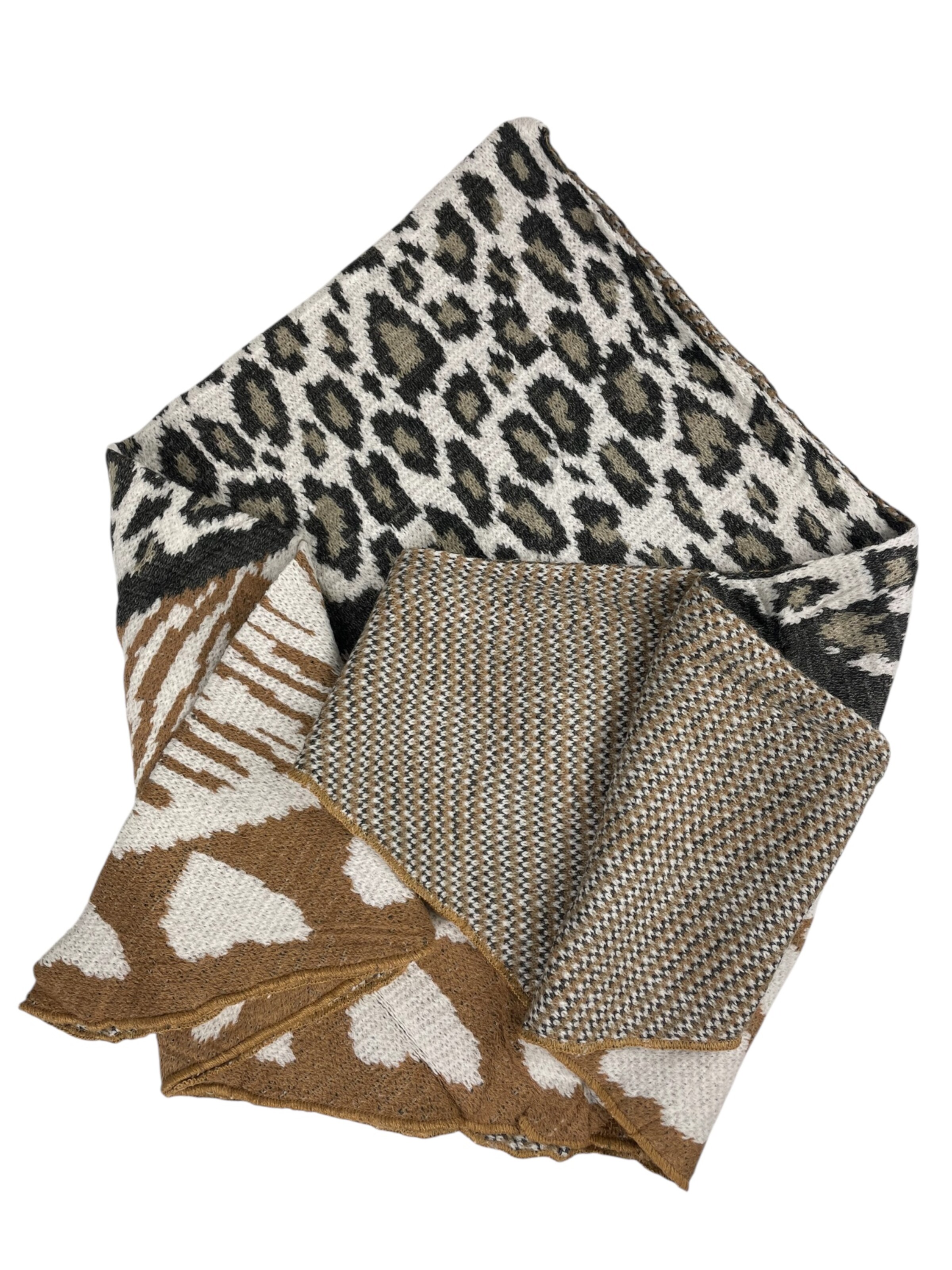 Écharpe 'Leopard' Kumixi en beige