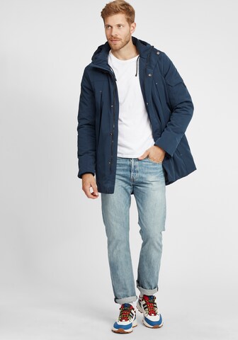 INDICODE JEANS Tussenparka 'Rader' in Blauw