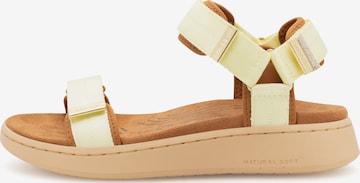 Sandales 'Line' WODEN en jaune : devant