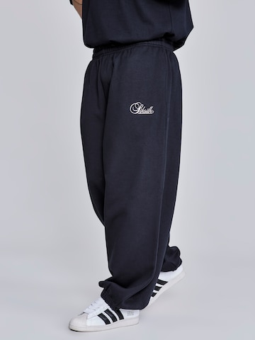 Wide Leg Pantalon 'Essentials' SikSilk en noir