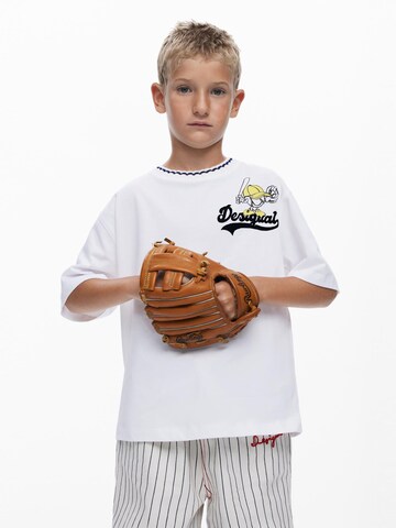 Desigual T-shirt 'Baseball' i vit: framsida