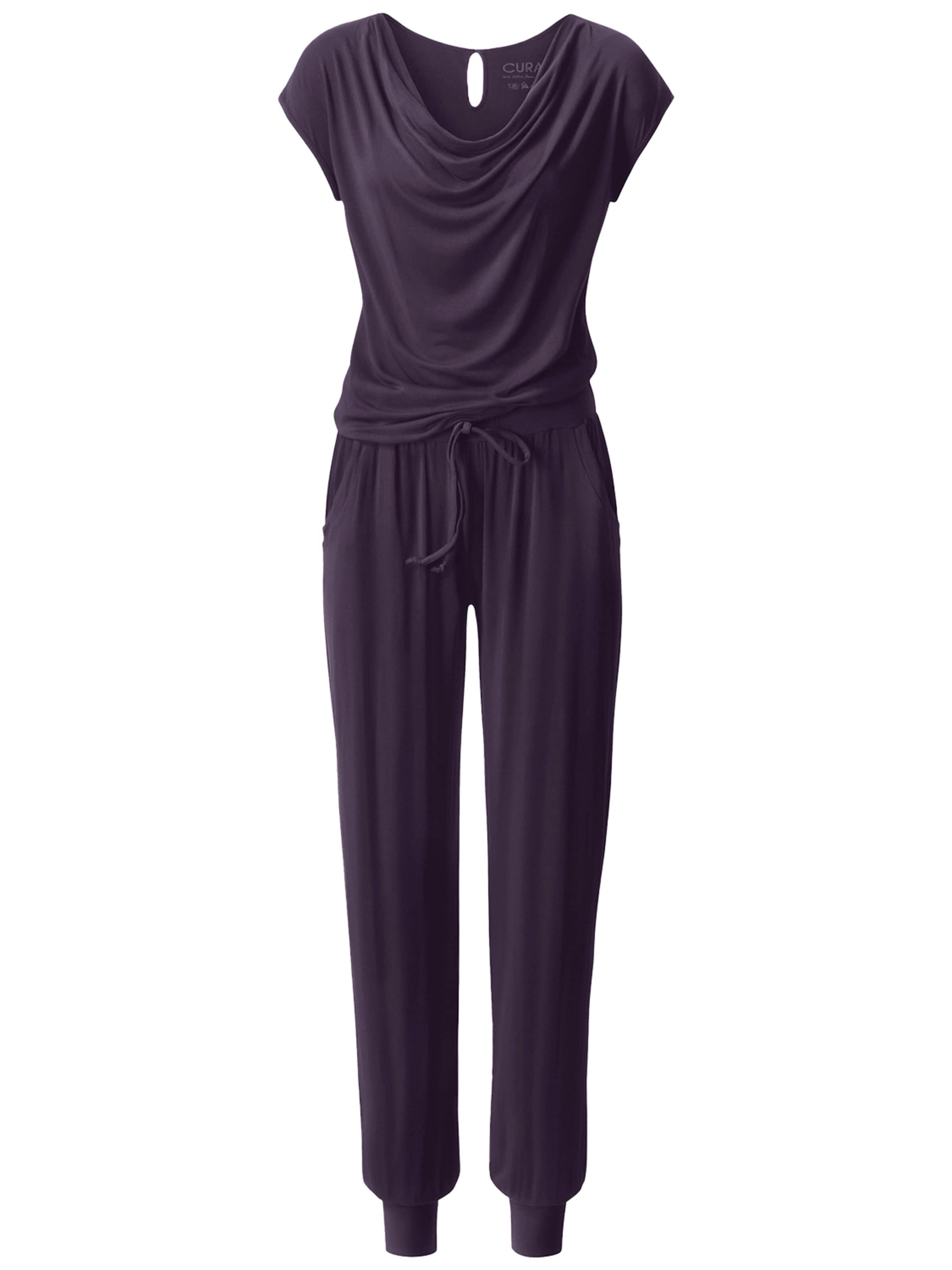 CURARE Yogawear Jumpsuit in Purple: front