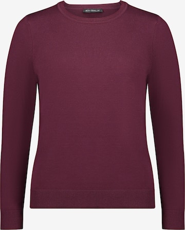 Betty Barclay Basic-Strickpullover mit Rundhalsausschnitt in Lila: Vorderseite