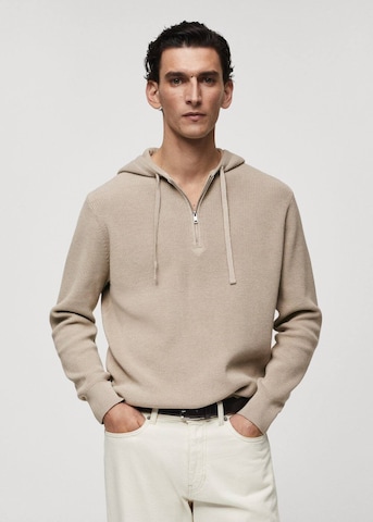 MANGO MAN Pullover i beige: forside