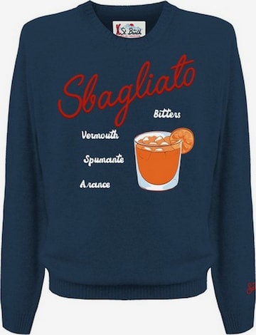 Pull-over MC2 Saint Barth en bleu : devant