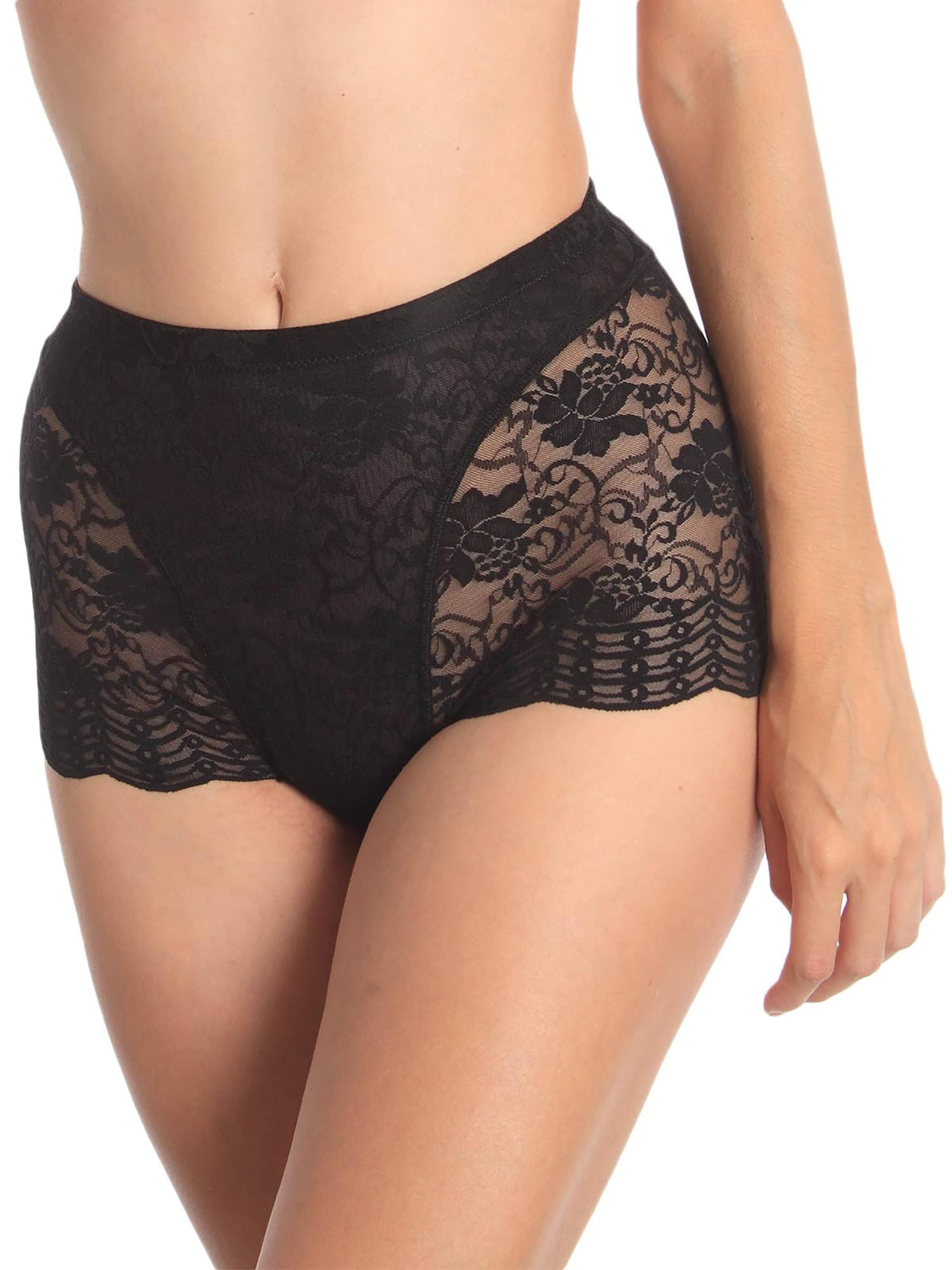 sassa Boyshorts 'Functional Lace' in Black: front