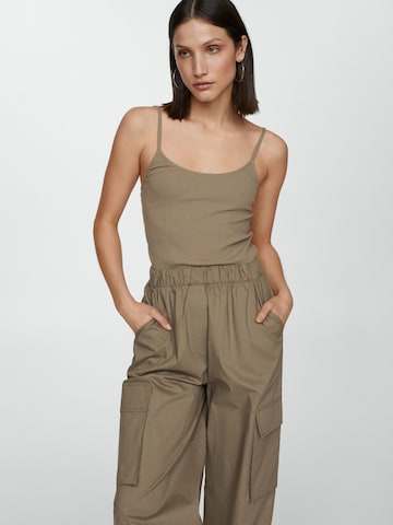 MANGO Jumpsuit 'Boston' in Groen: voorkant