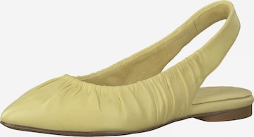 TAMARIS Ballet Flats with Strap in Yellow: front