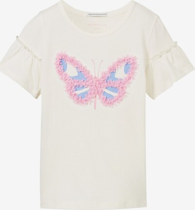 TOM TAILOR Bluser & t-shirts i lyseblå / lys pink / hvid, Produktvisning