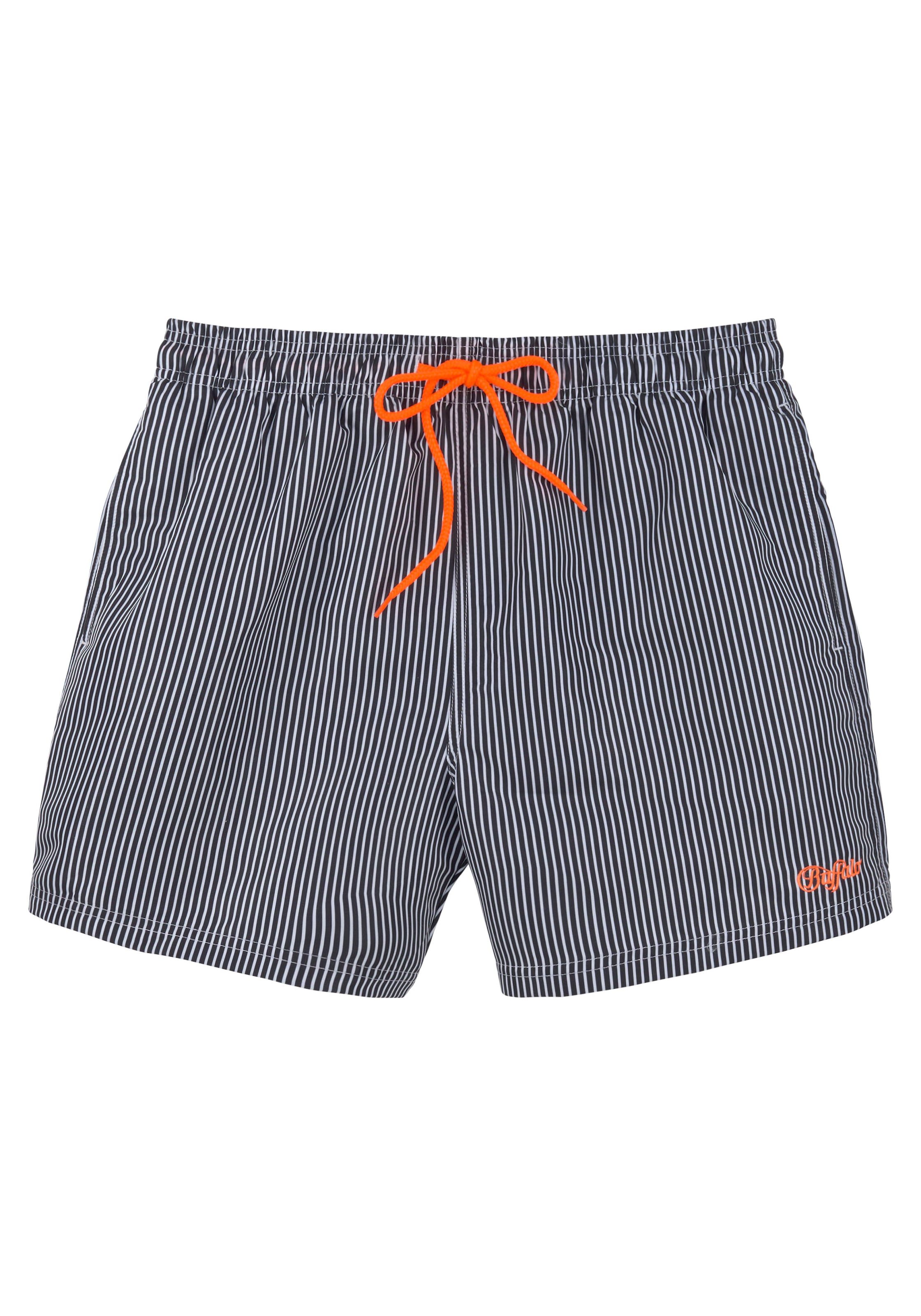 BUFFALO Board Shorts in Orange / Black / White, Item view