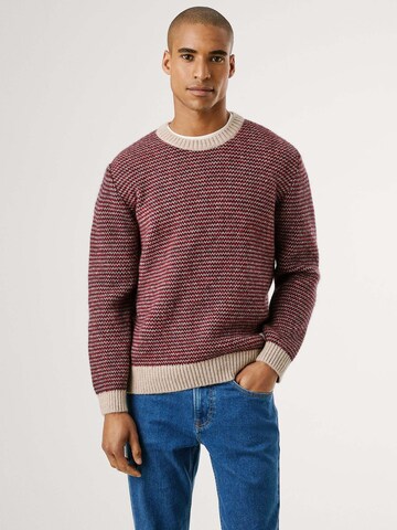 Pull-over 'Pacey' Pepe Jeans en rouge : devant