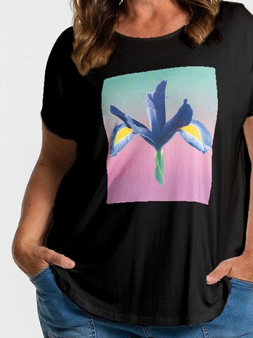 GOZZIP T-Shirt 'Gitte ' in Schwarz