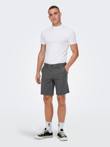 Only & Sons Regular Shorts 'Mark' in Grau