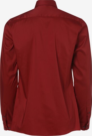 ETERNA Slim fit Button Up Shirt in Red